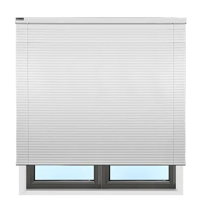 cordless blinds installed outside the window frame